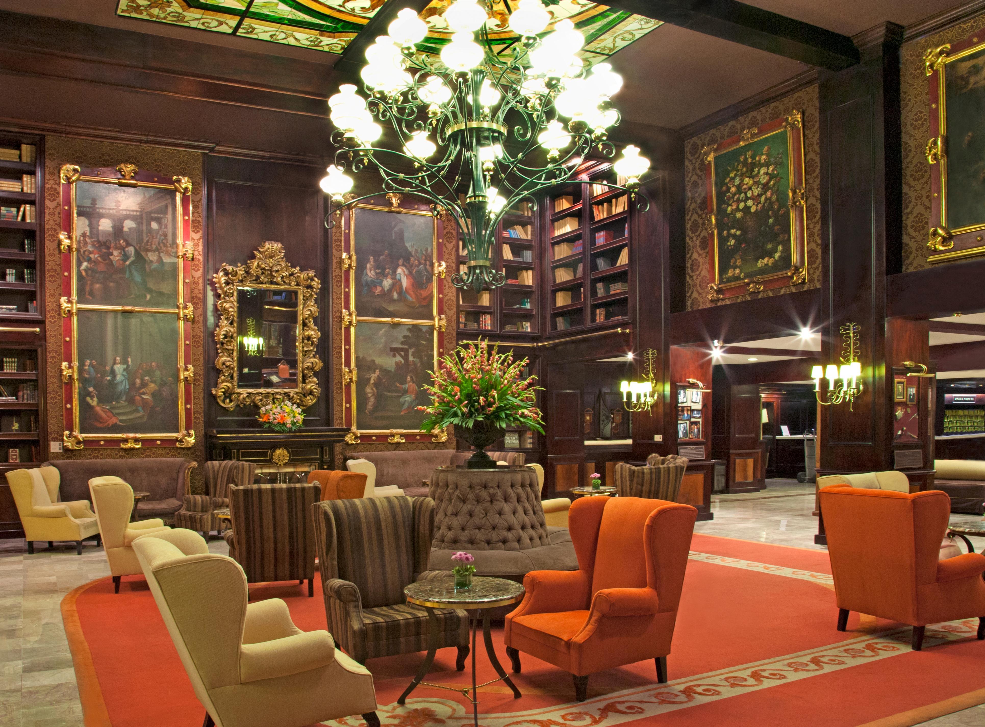 Hotel Geneve CD de Mexico Buitenkant foto The lobby of the Hotel Carlton